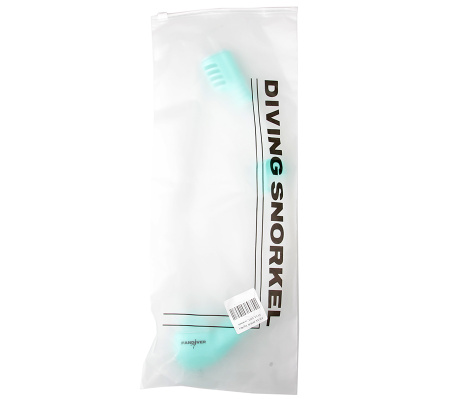 Трубка FanDiver Hyper Dry (прозрачный силикон; бирюзовый)